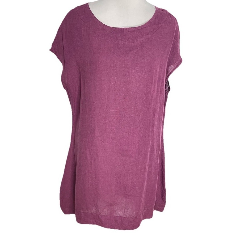 Bryn Walker Tunic Top  Size Small Oversized Mauve  Pink‎ 100% Linen  USA